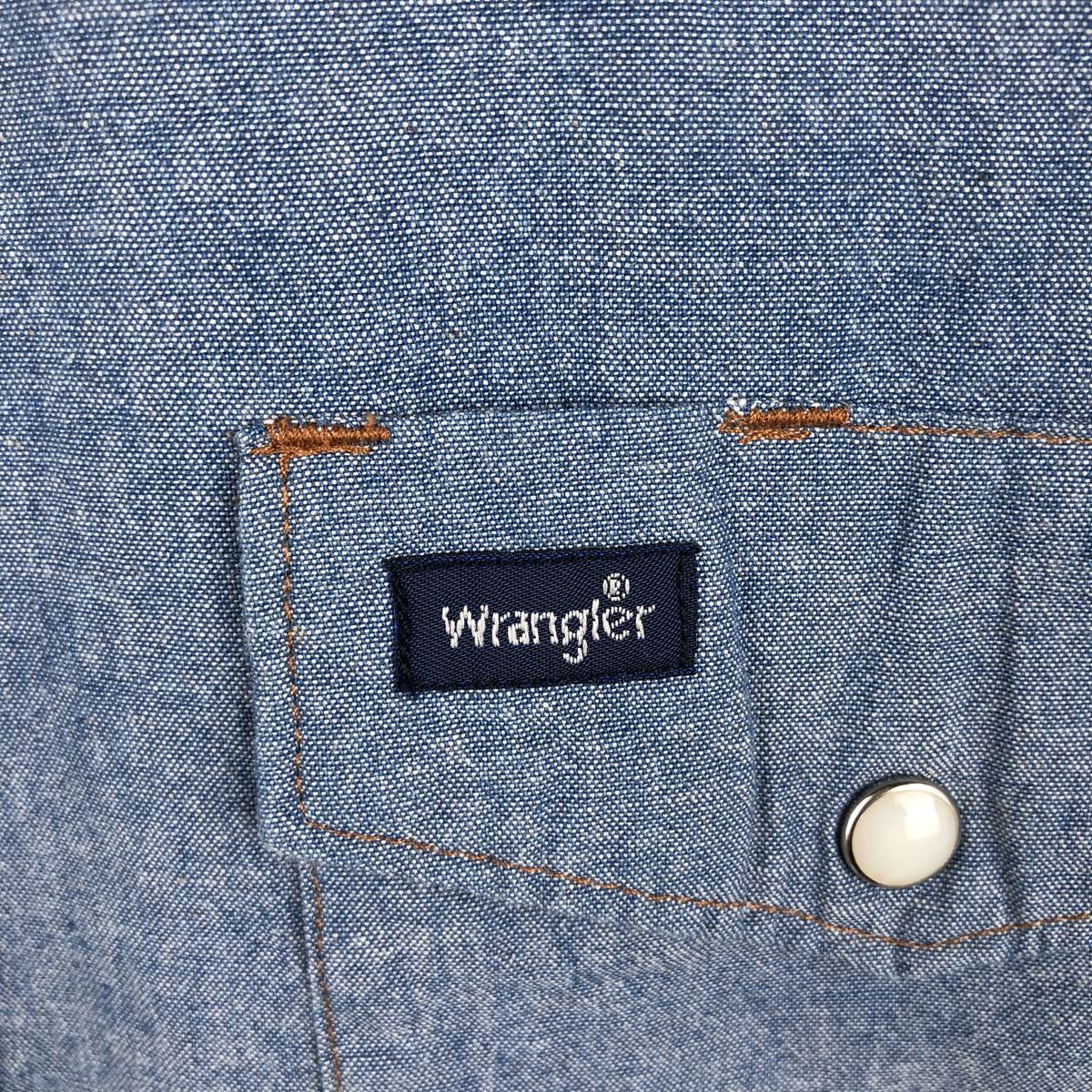 Wrangler/ラングラー 長袖 シャンブレーシャツ