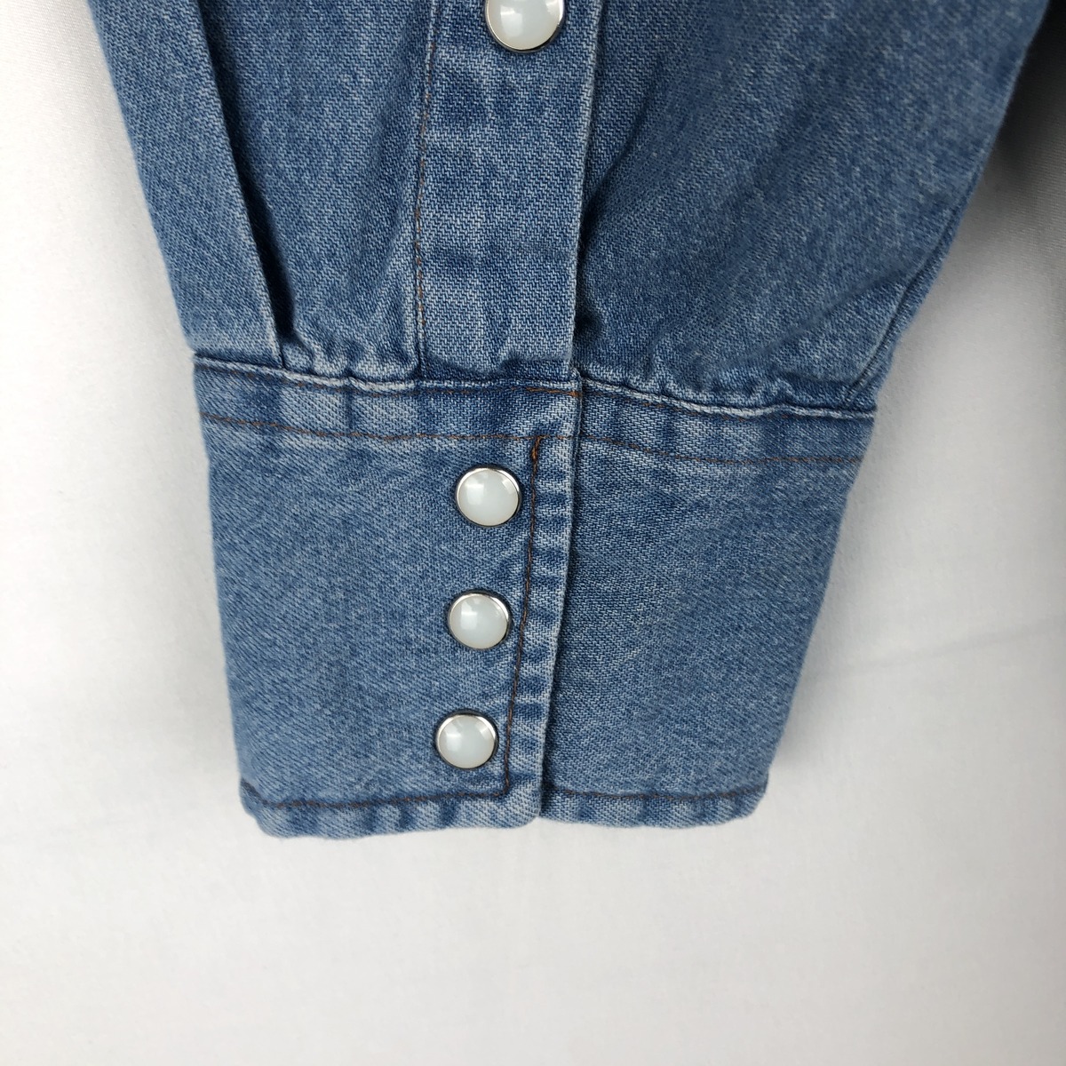Wrangler/ラングラー 長袖 デニムウエスタンシャツ
