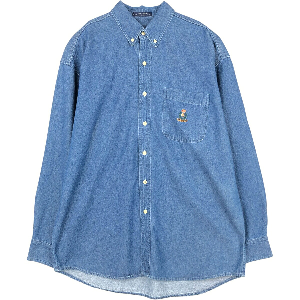 Ralph Lauren/ラルフローレン CHAPS チャップス 長袖 ボタンダウンデニムシャツ