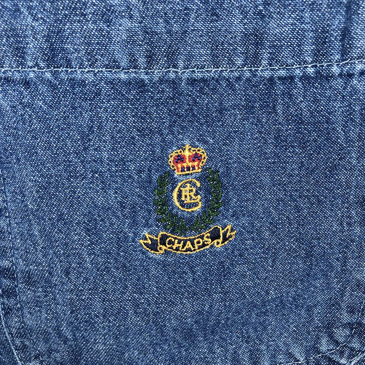 Ralph Lauren/ラルフローレン CHAPS チャップス 長袖 ボタンダウンデニムシャツ