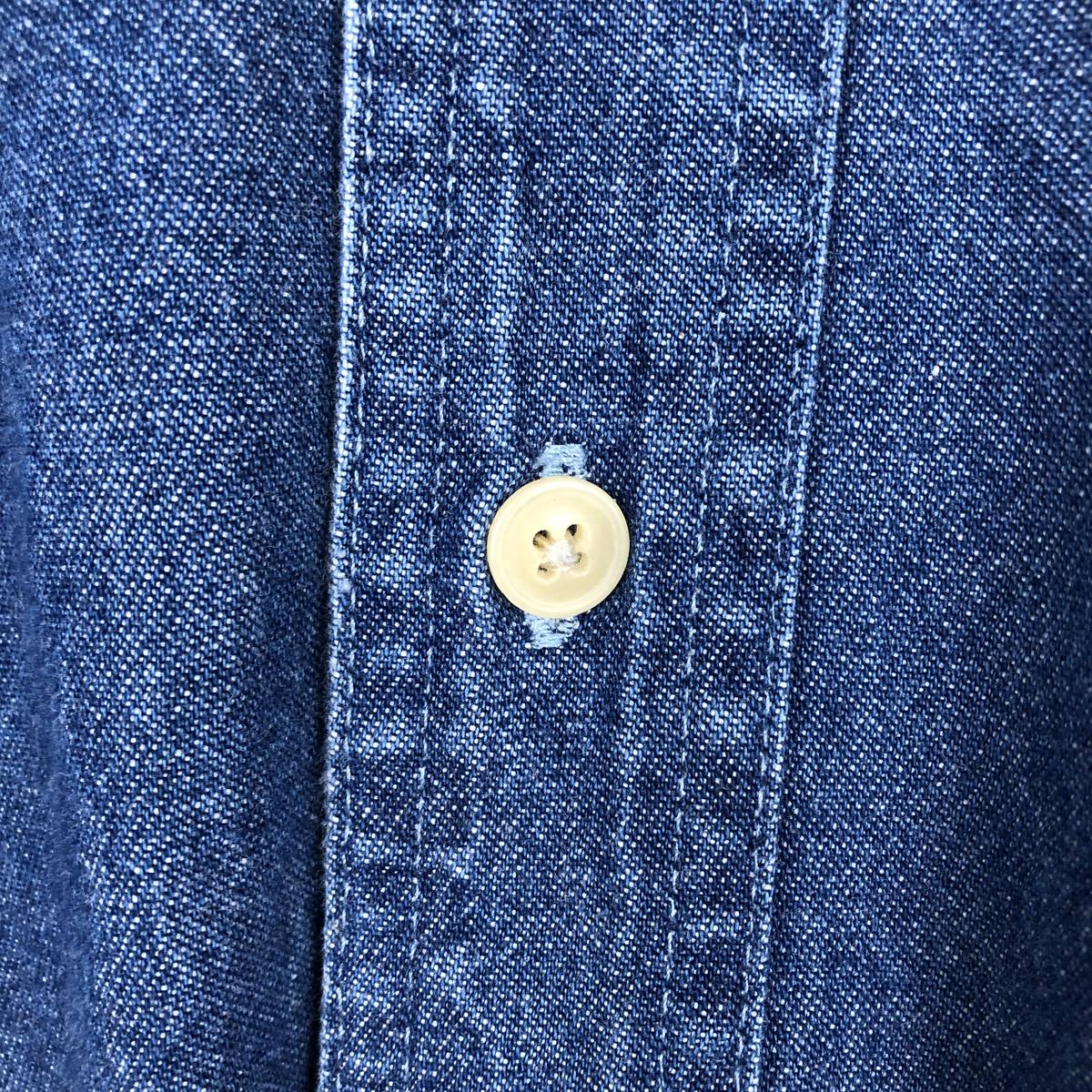 Ralph Lauren/ラルフローレン CHAPS チャップス 長袖 ボタンダウンデニムシャツ