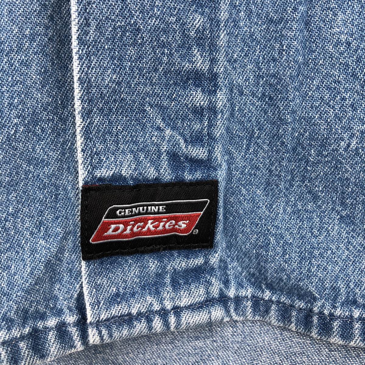 Dickies/ディッキーズ 長袖 ボタンダウンデニムシャツ