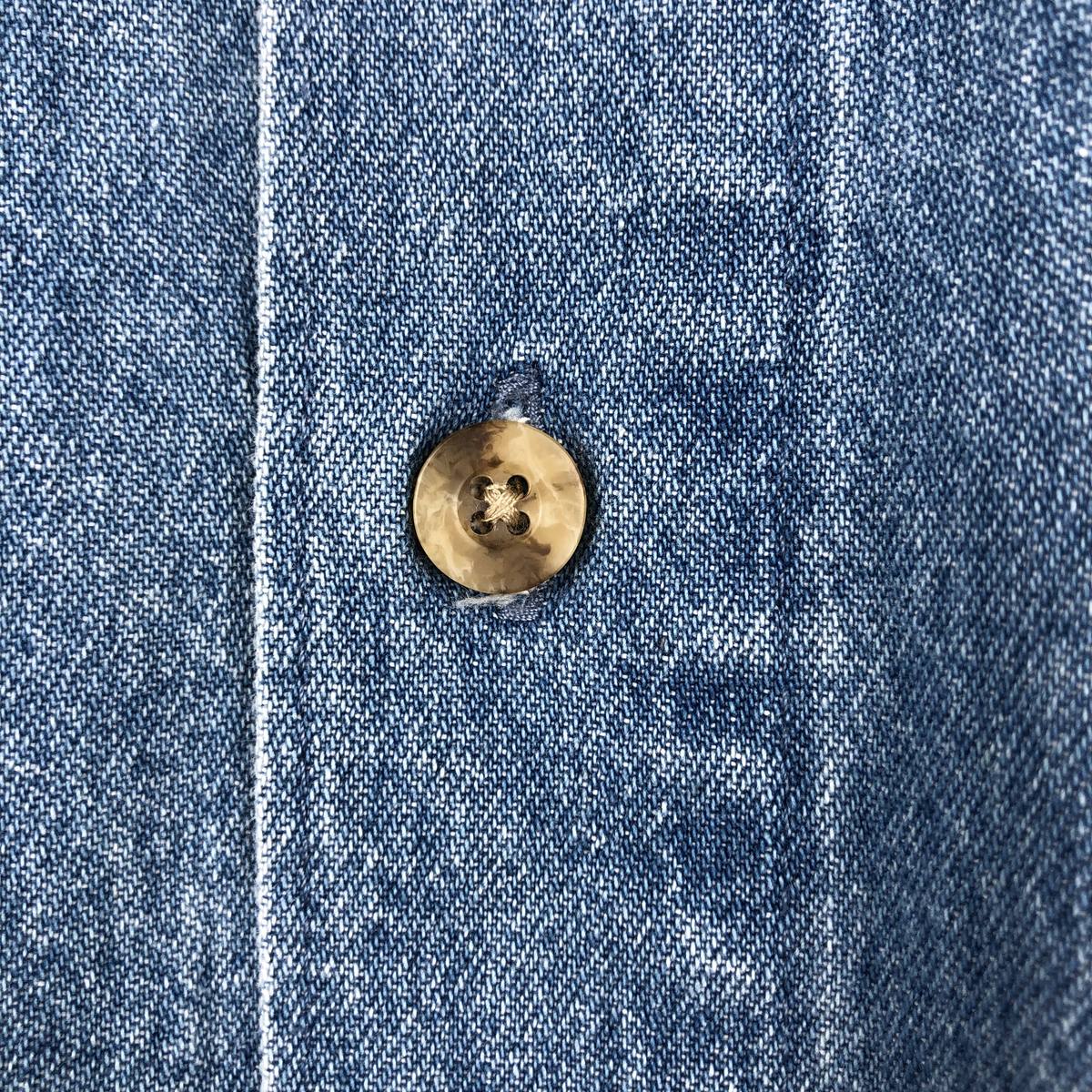 Dickies/ディッキーズ 長袖 ボタンダウンデニムシャツ