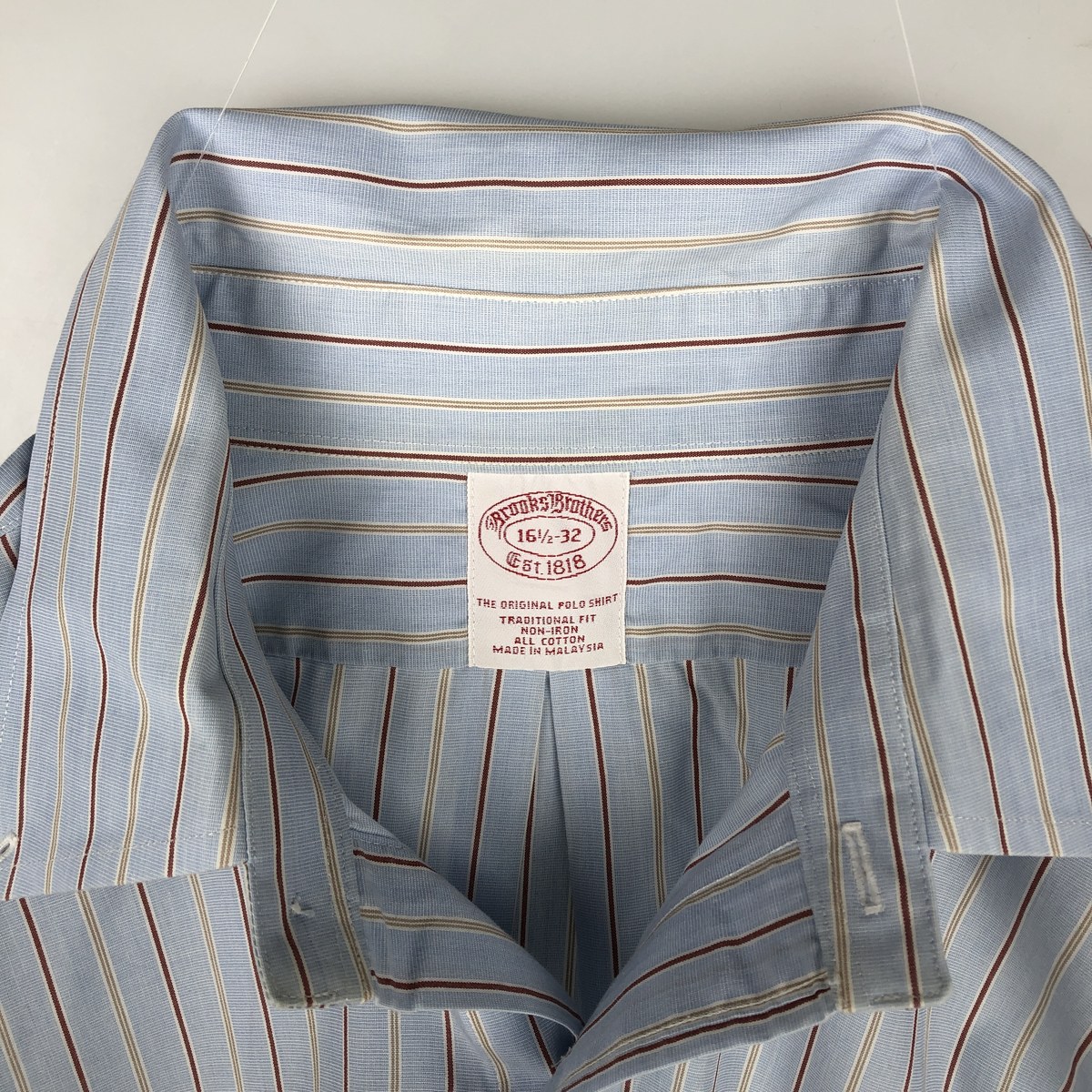Brooks Brothers/ブルックスブラザーズ Est.1818 長袖 ボタンダウンストライプシャツ