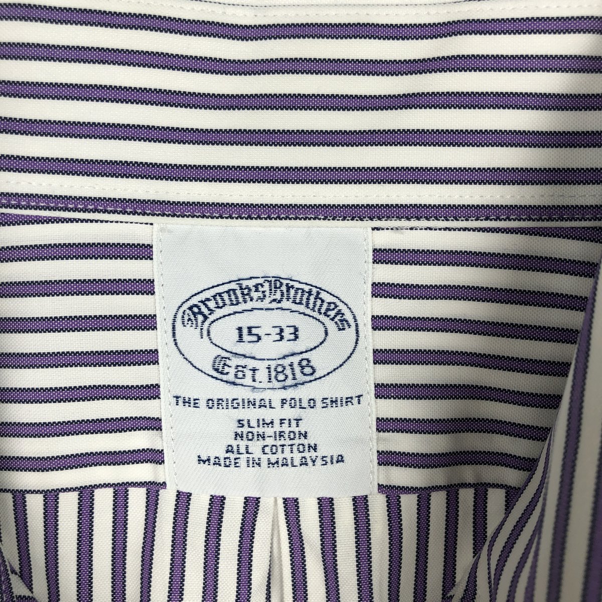 Brooks Brothers/ブルックスブラザーズ Est.1818 長袖 ボタンダウンストライプシャツ