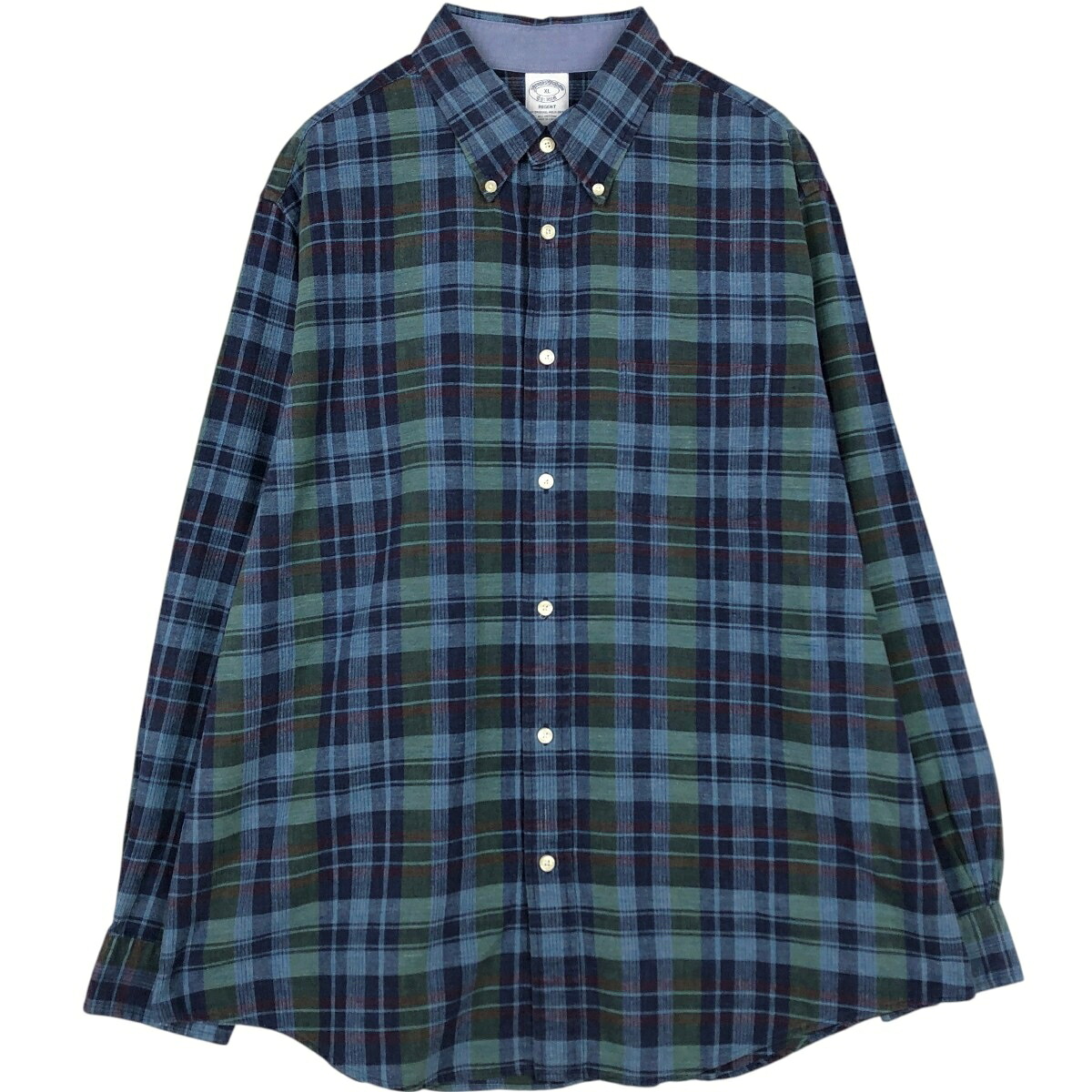 Brooks Brothers/ブルックスブラザーズ Est.1818　REGENT 長袖 ボタンダウンチェックシャツ