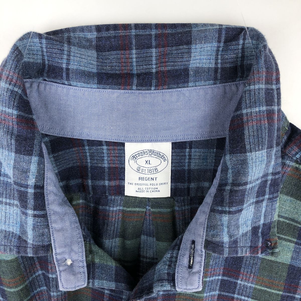 Brooks Brothers/ブルックスブラザーズ Est.1818　REGENT 長袖 ボタンダウンチェックシャツ