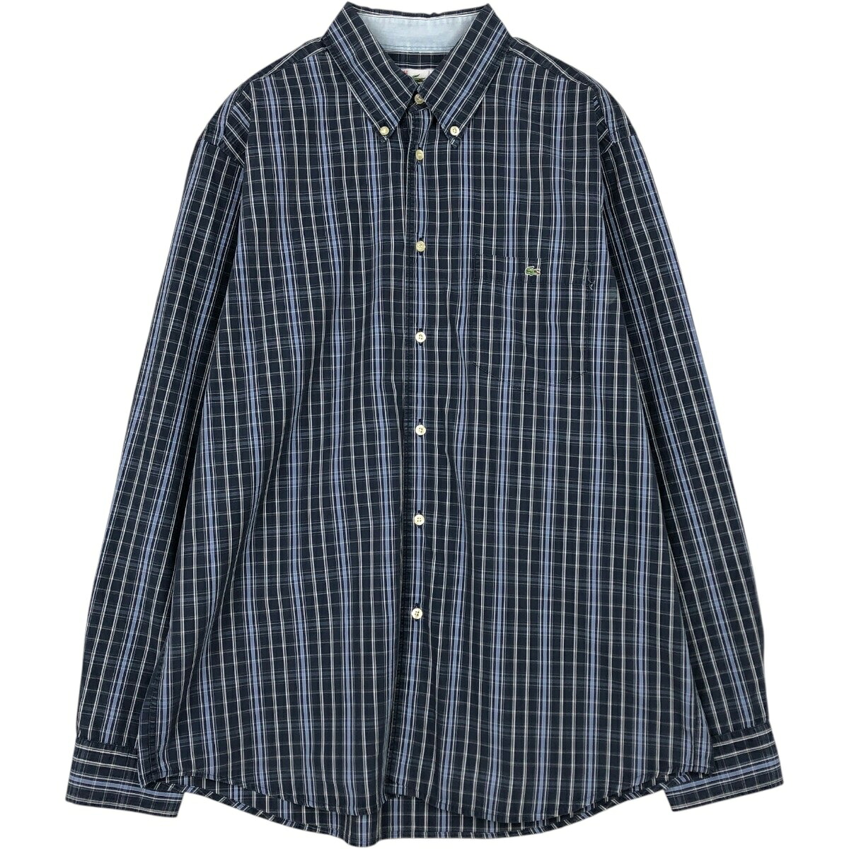 LACOSTE/ラコステ 長袖 ボタンダウンチェックシャツ