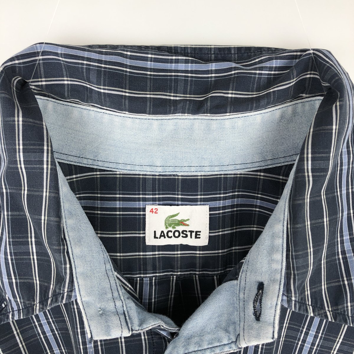 LACOSTE/ラコステ 長袖 ボタンダウンチェックシャツ