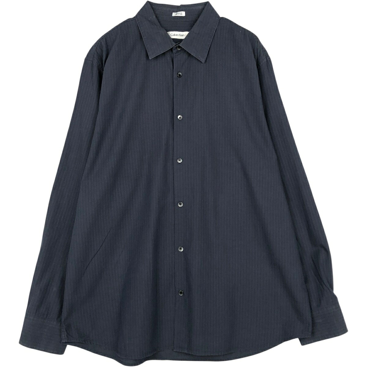 Calvin klein/カルバンクライン 長袖 コットンストライプシャツ