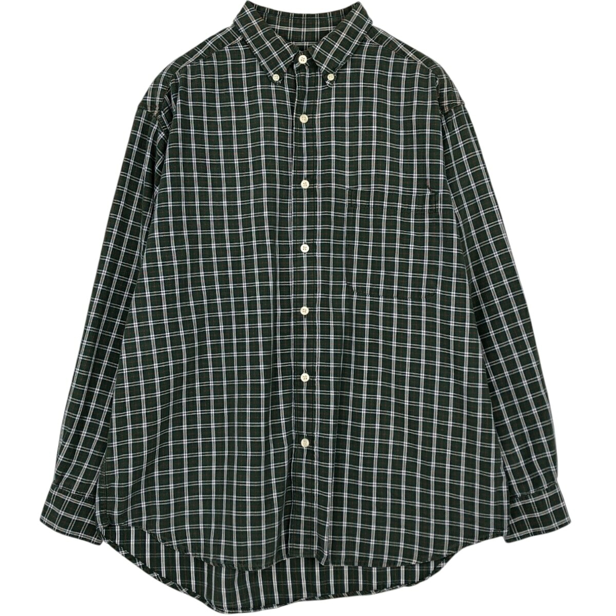 Eddie Bauer/エディーバウアー 長袖 ボタンダウンチェックシャツ