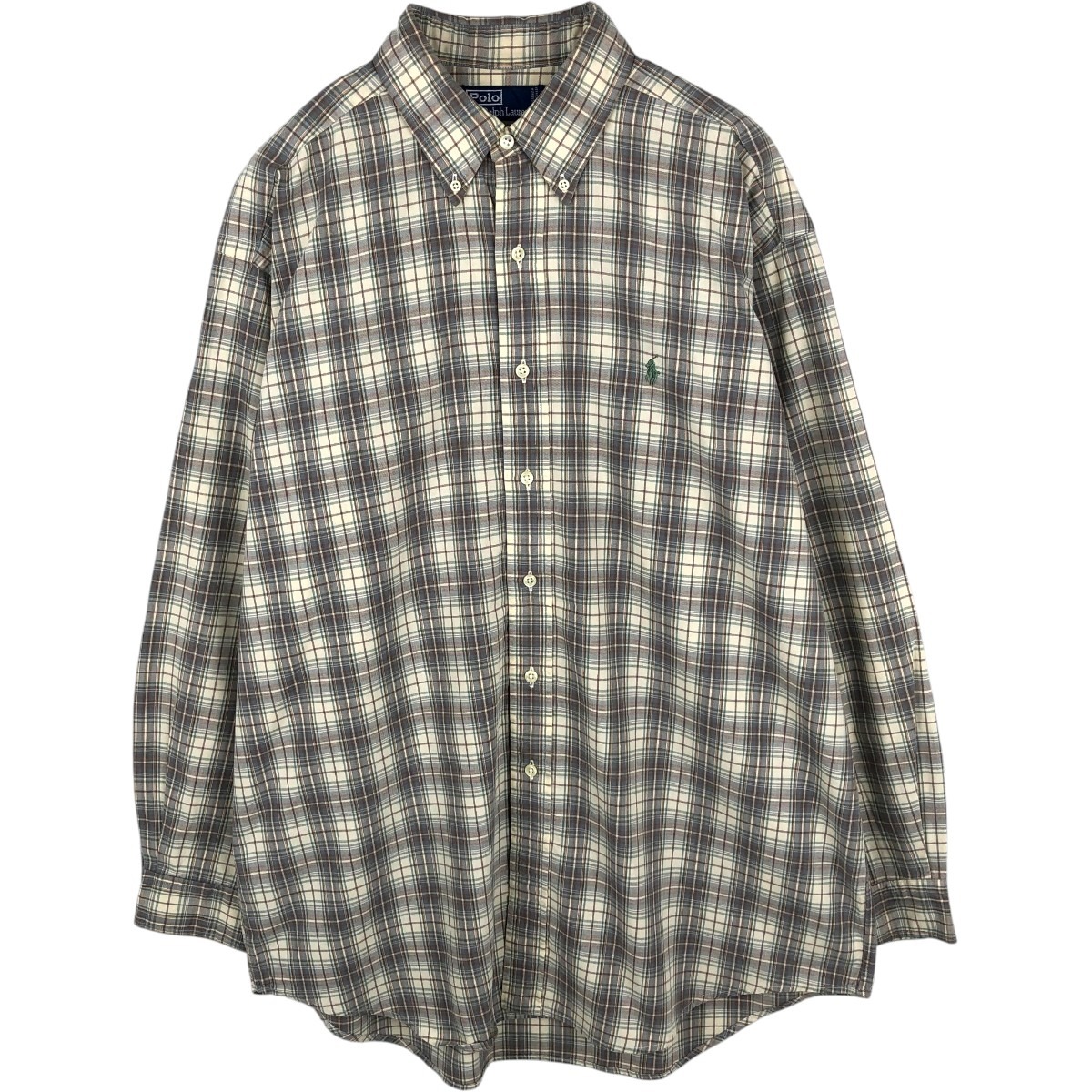 Ralph Lauren/ラルフローレン POLO by Ralph Lauren 長袖 ボタンダウンチェックシャツ