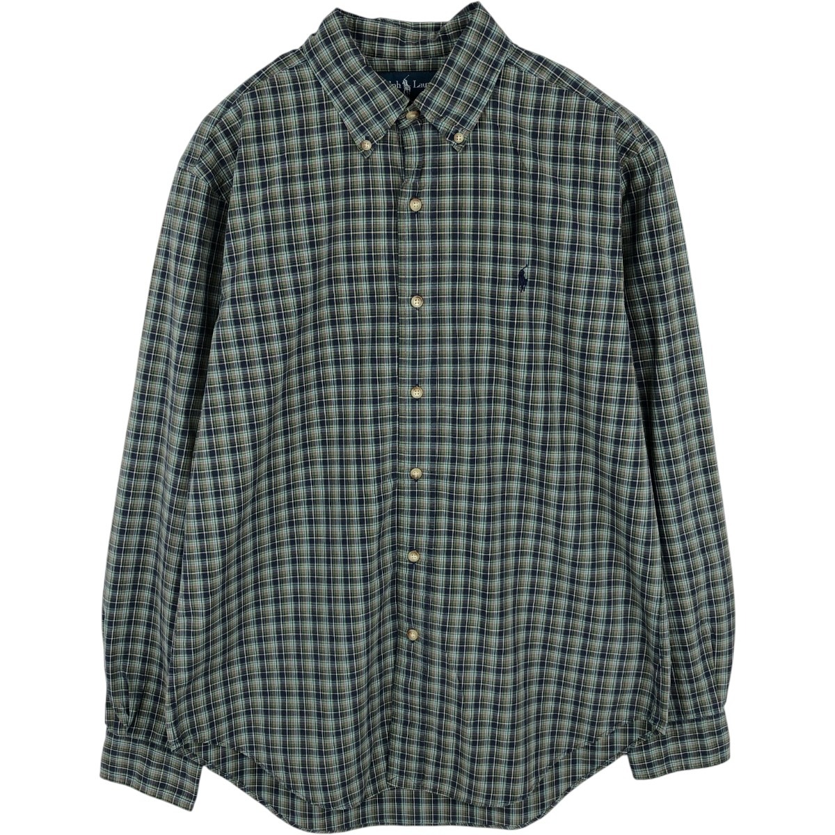 Ralph Lauren/ラルフローレン CLASSIC FIT 長袖 ボタンダウンチェックシャツ