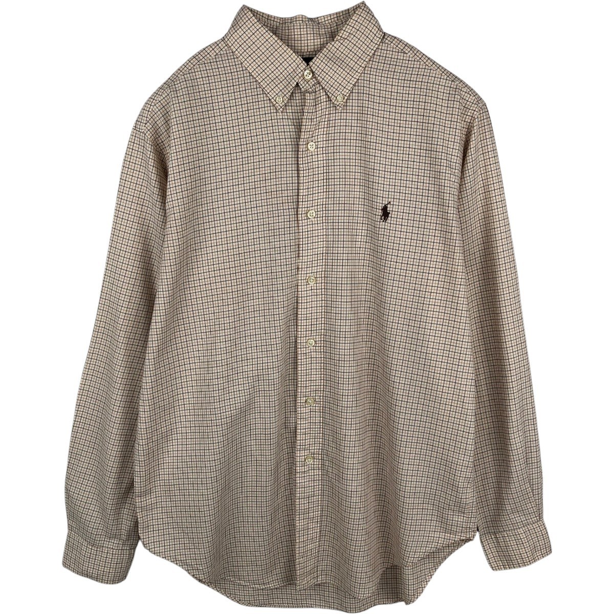 Ralph Lauren/ラルフローレン CLASSIC FIT 長袖 ボタンダウンチェックシャツ