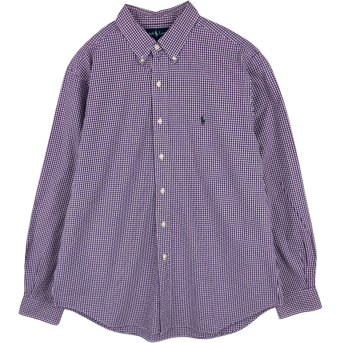 Ralph Lauren/ラルフローレン CLASSIC FIT 長袖 ボタンダウンチェックシャツ