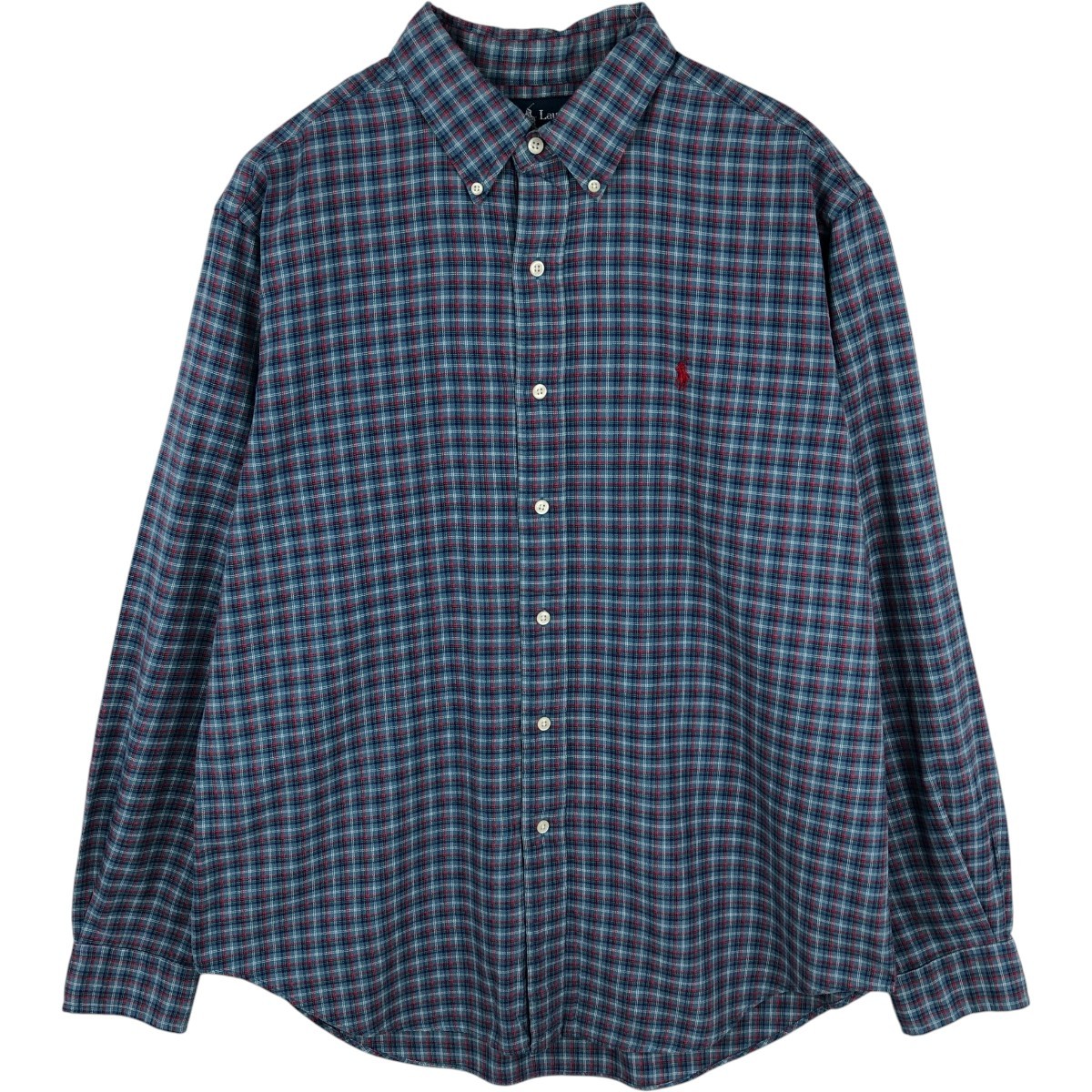 Ralph Lauren/ラルフローレン CLASSIC FIT 長袖 ボタンダウンチェックシャツ