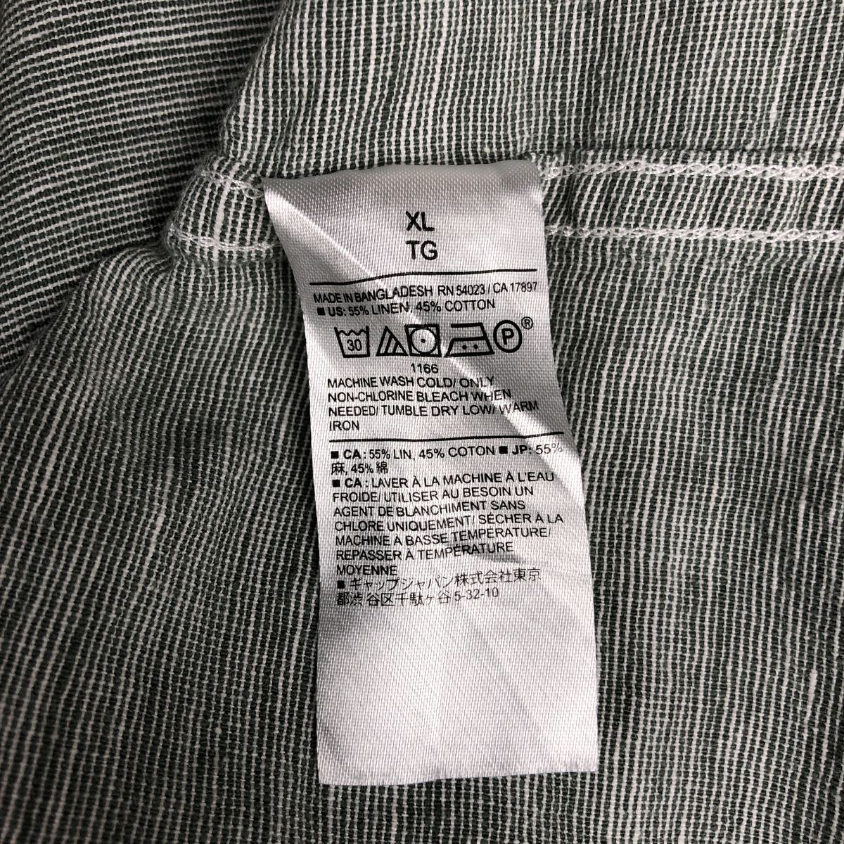 BANANA REPUBLIC/バナナリパブリック UNTUCKED FIT 長袖 リネンシャツ