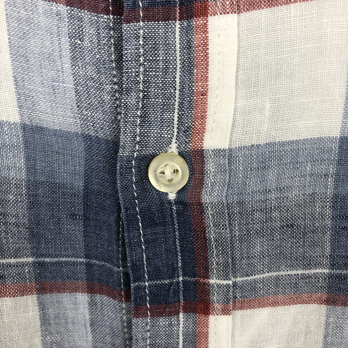 BANANA REPUBLIC/バナナリパブリック CAMDEN FIT 長袖 リネン ボタンダウンシャツ