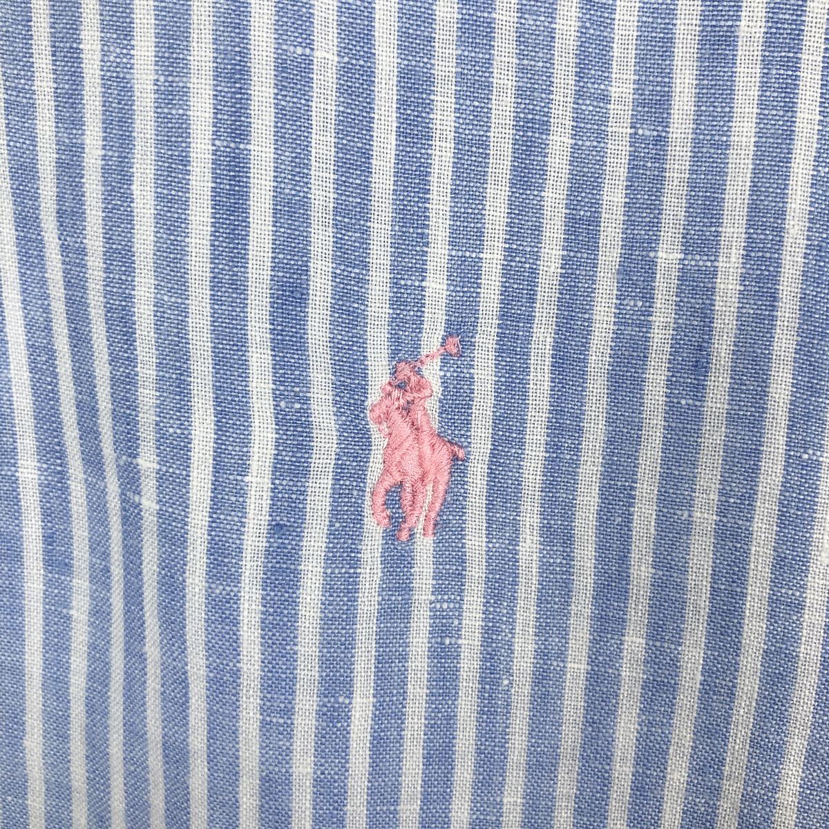 Ralph Lauren/ラルフローレン 長袖 リネン ボタンダウンシャツ