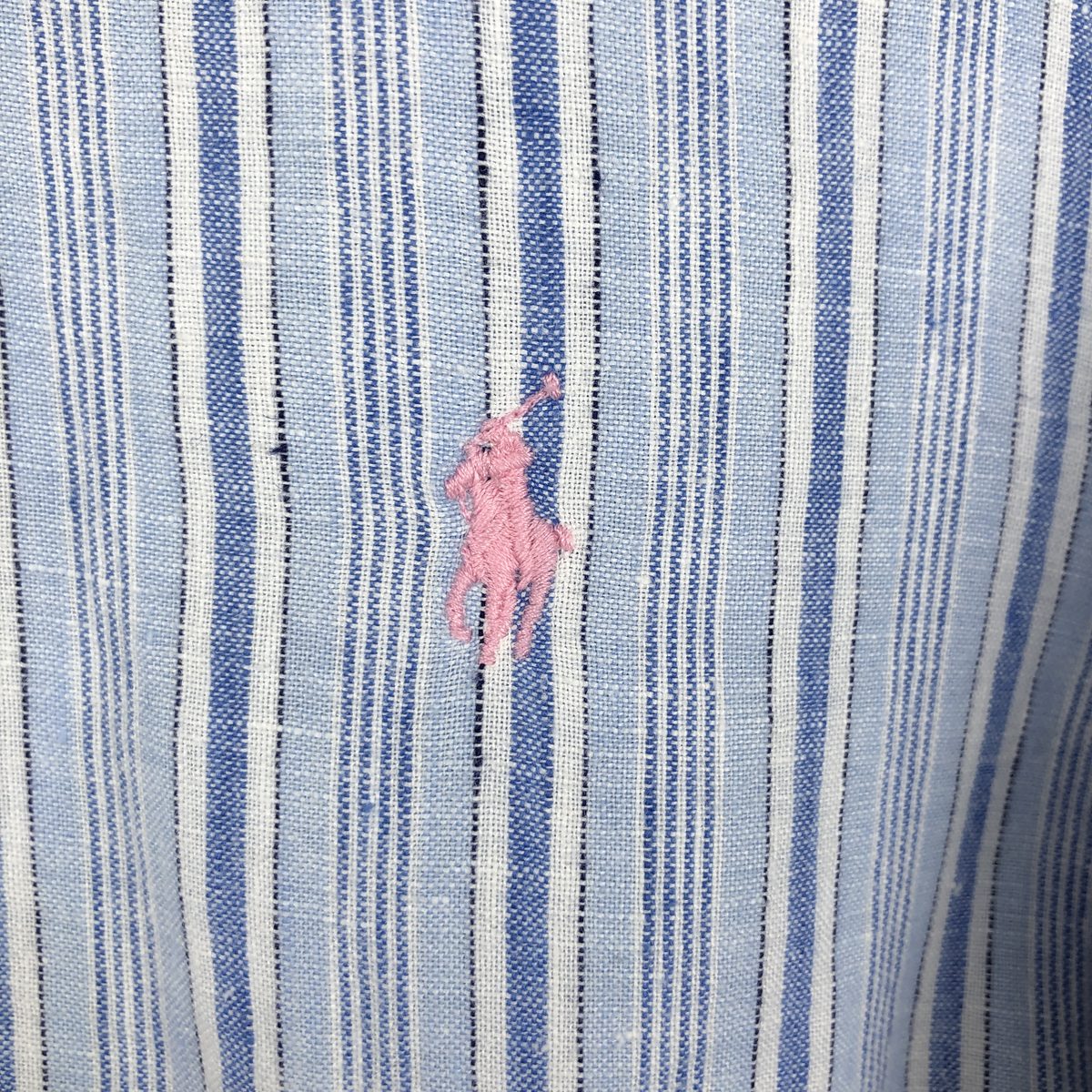 Ralph Lauren/ラルフローレン CLASSIC FIT クラシックフィット 長袖 リネン ボタンダウンシャツ