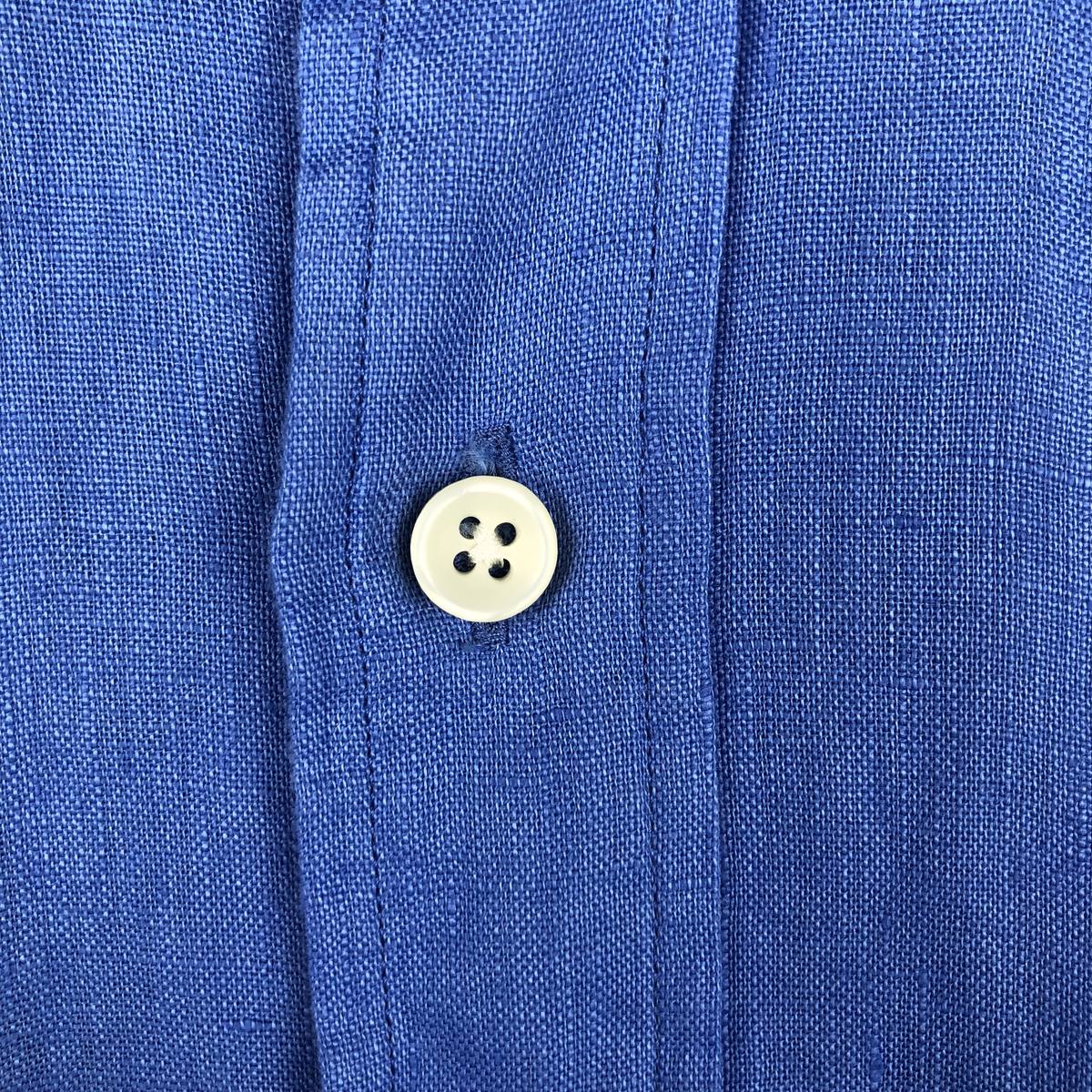 Ralph Lauren/ラルフローレン CUSTOM FIT 長袖 リネン ボタンダウンシャツ