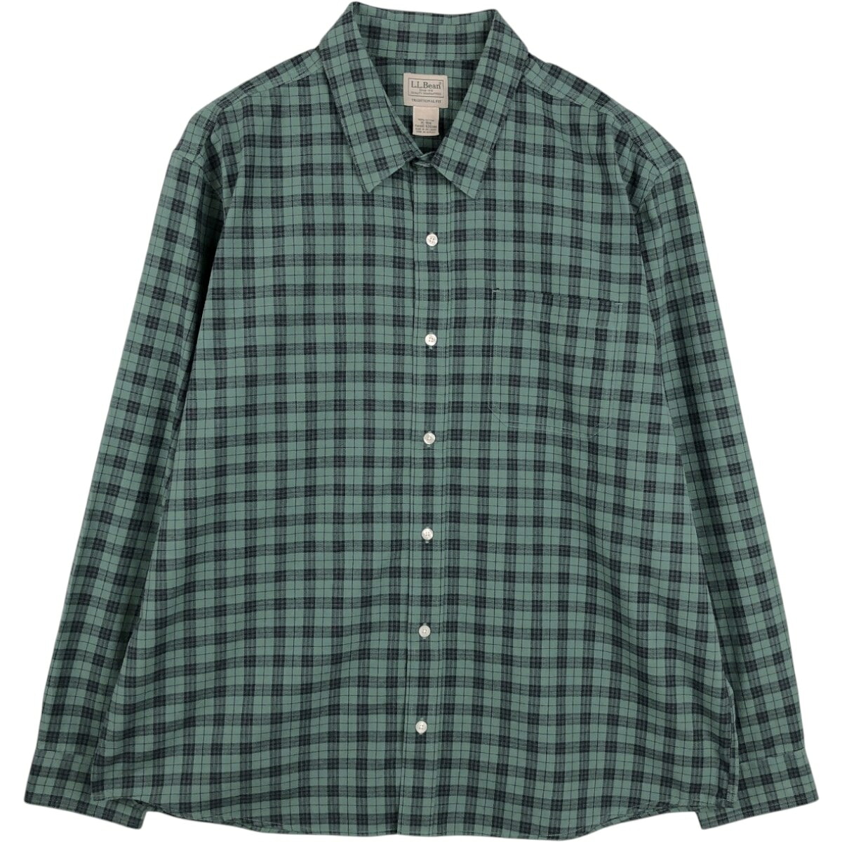 L.L.Bean/エルエルビーン TRADITIONAL FIT 長袖 コットンチェックシャツ