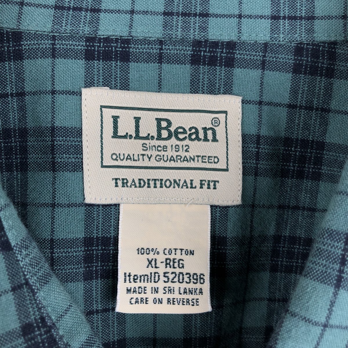 L.L.Bean/エルエルビーン TRADITIONAL FIT 長袖 コットンチェックシャツ