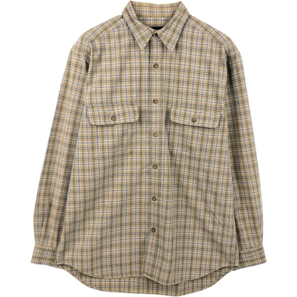 Eddie Bauer/エディーバウアー 長袖 コットンチェックシャツ