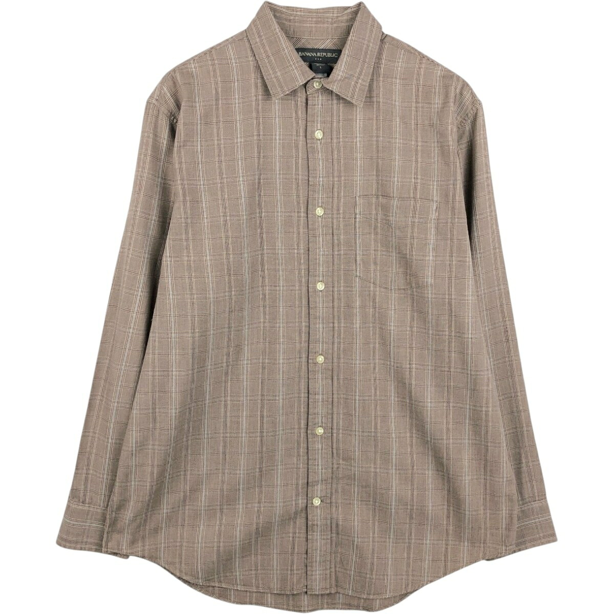 BANANA REPUBLIC/バナナリパブリック 長袖 コットンチェックシャツ