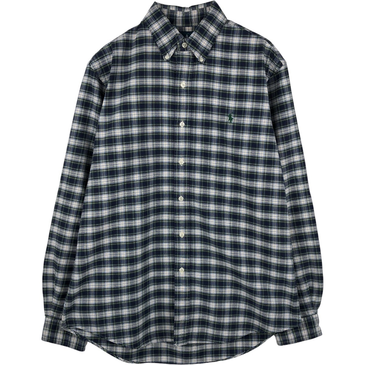 Ralph Lauren/ラルフローレン CUSTOM FIT 長袖 ボタンダウンチェックシャツ