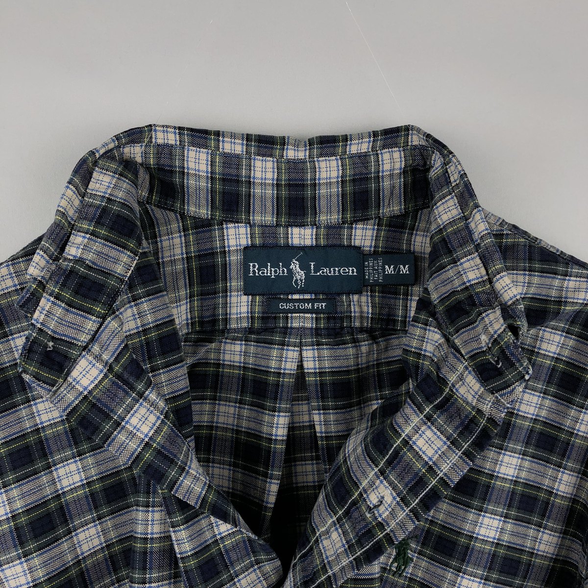 Ralph Lauren/ラルフローレン CUSTOM FIT 長袖 ボタンダウンチェックシャツ