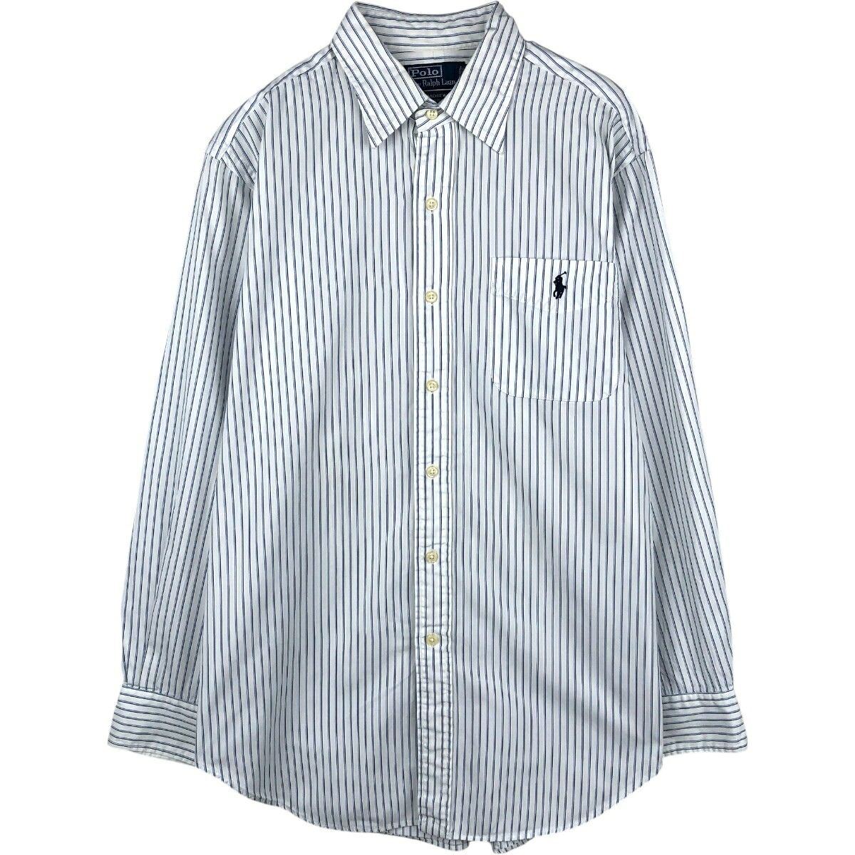 Ralph Lauren/ラルフローレン ANDREW CLASSIC FIT 長袖 コットンストライプシャツ