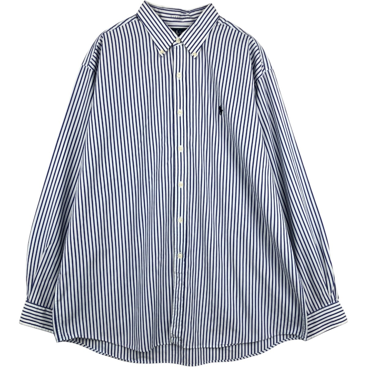 Ralph Lauren/ラルフローレン VINTAGE BUTTONDOWN 長袖 ボタンダウンストライプシャツ