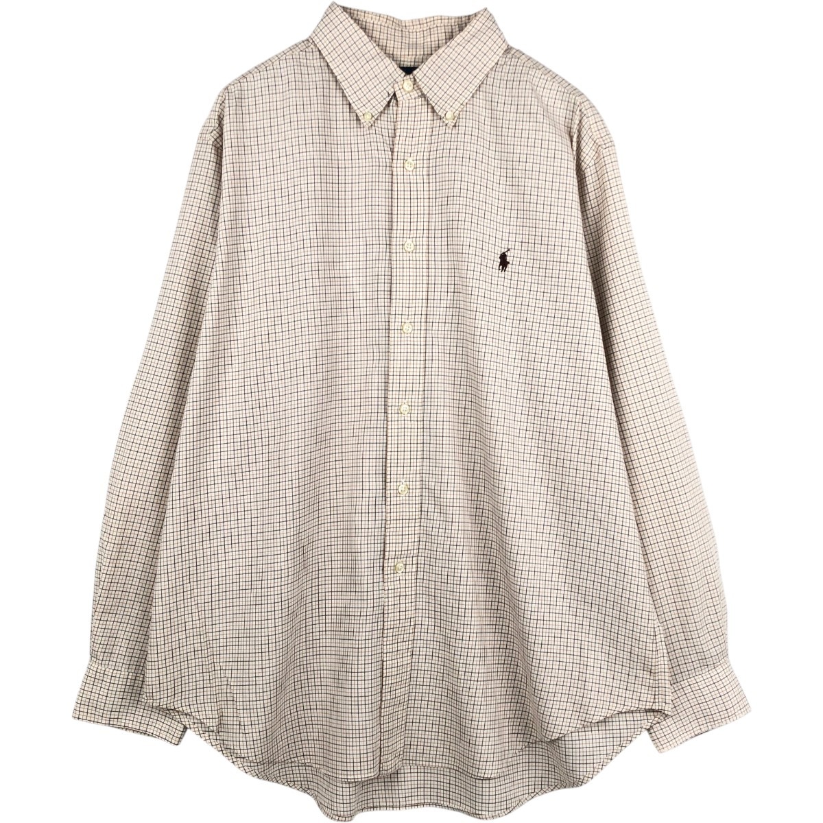 Ralph Lauren/ラルフローレン CLASSIC FIT 長袖 ボタンダウンチェックシャツ