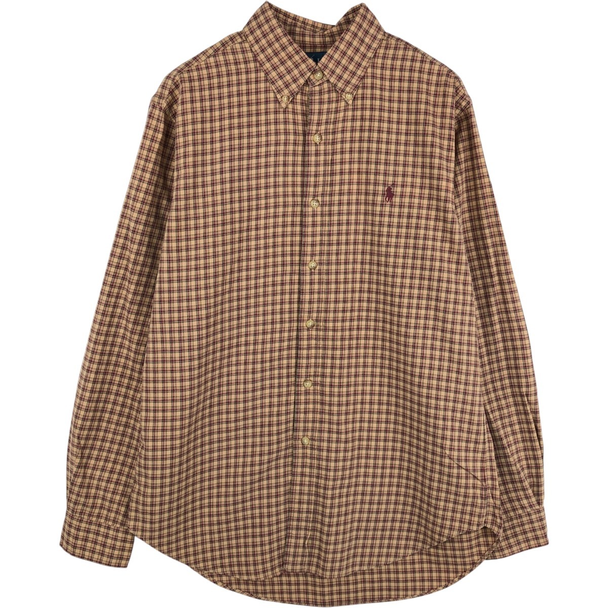Ralph Lauren/ラルフローレン CLASSIC FIT 長袖 ボタンダウンチェックシャツ