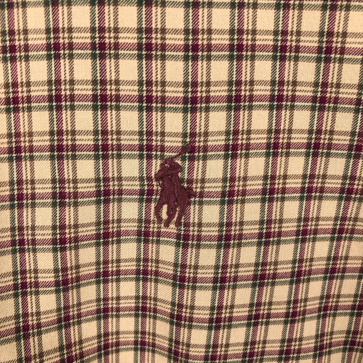Ralph Lauren/ラルフローレン CLASSIC FIT 長袖 ボタンダウンチェックシャツ