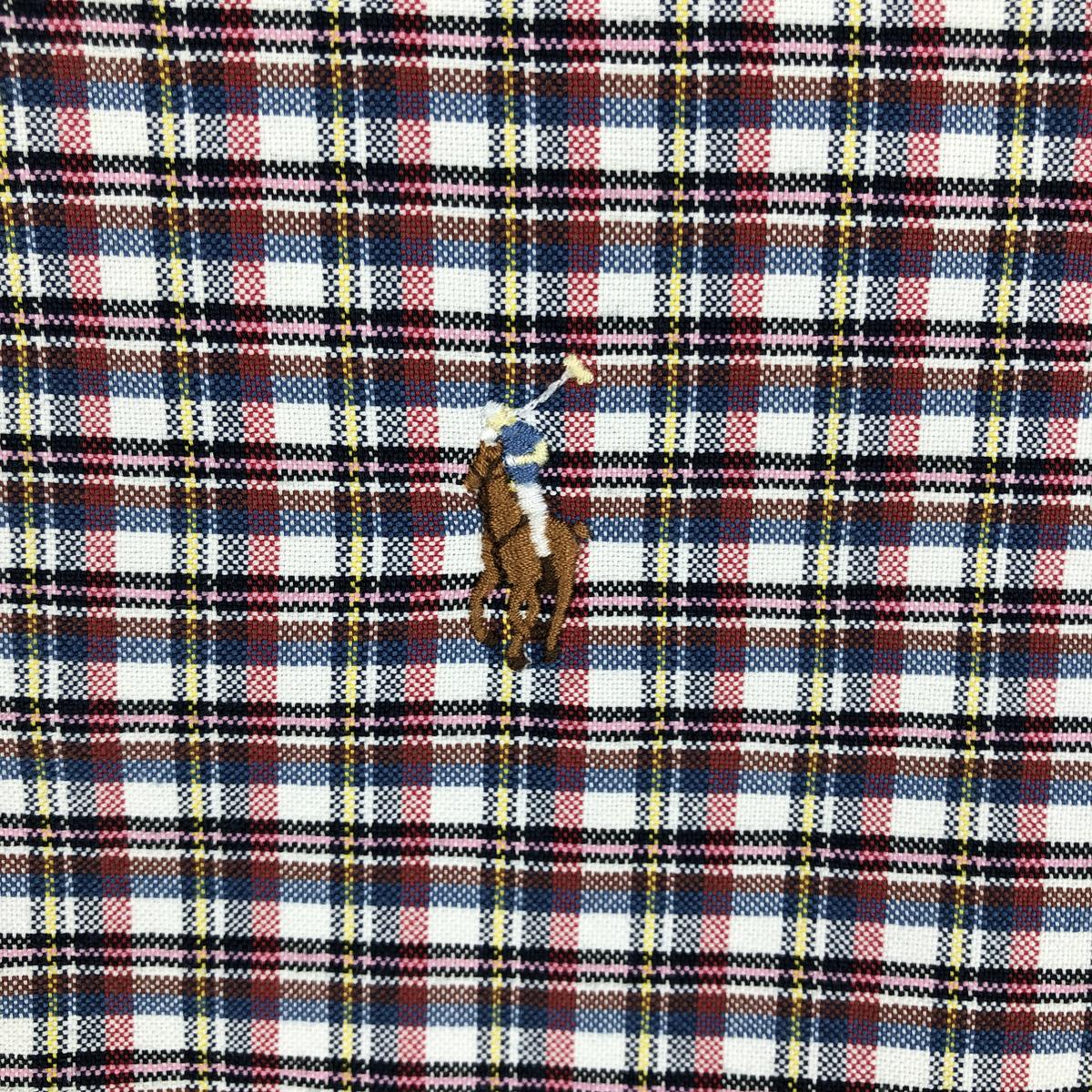 Ralph Lauren/ラルフローレン CUSTOM FIT 長袖 ボタンダウンチェックシャツ