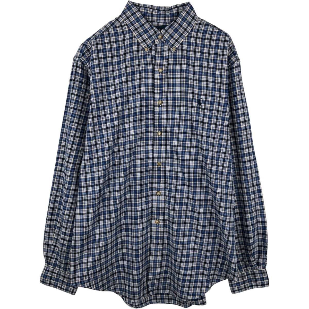 Ralph Lauren/ラルフローレン CLASSIC FIT 長袖 ボタンダウンチェックシャツ