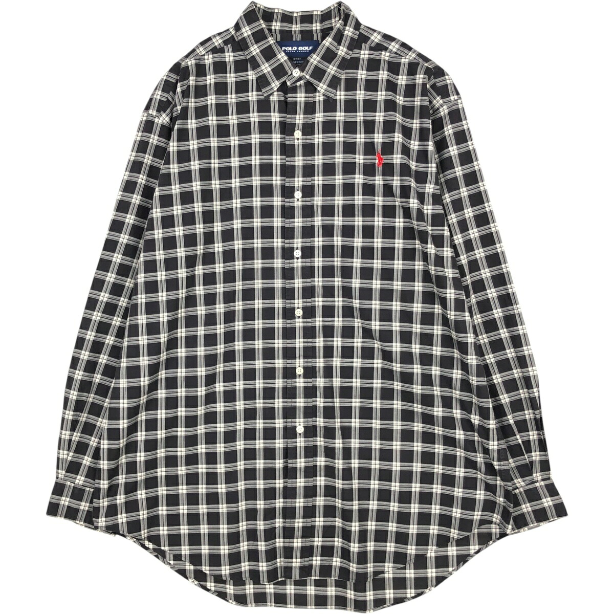 Ralph Lauren/ラルフローレン POLO GOLF LOFTING 長袖 コットンチェックシャツ
