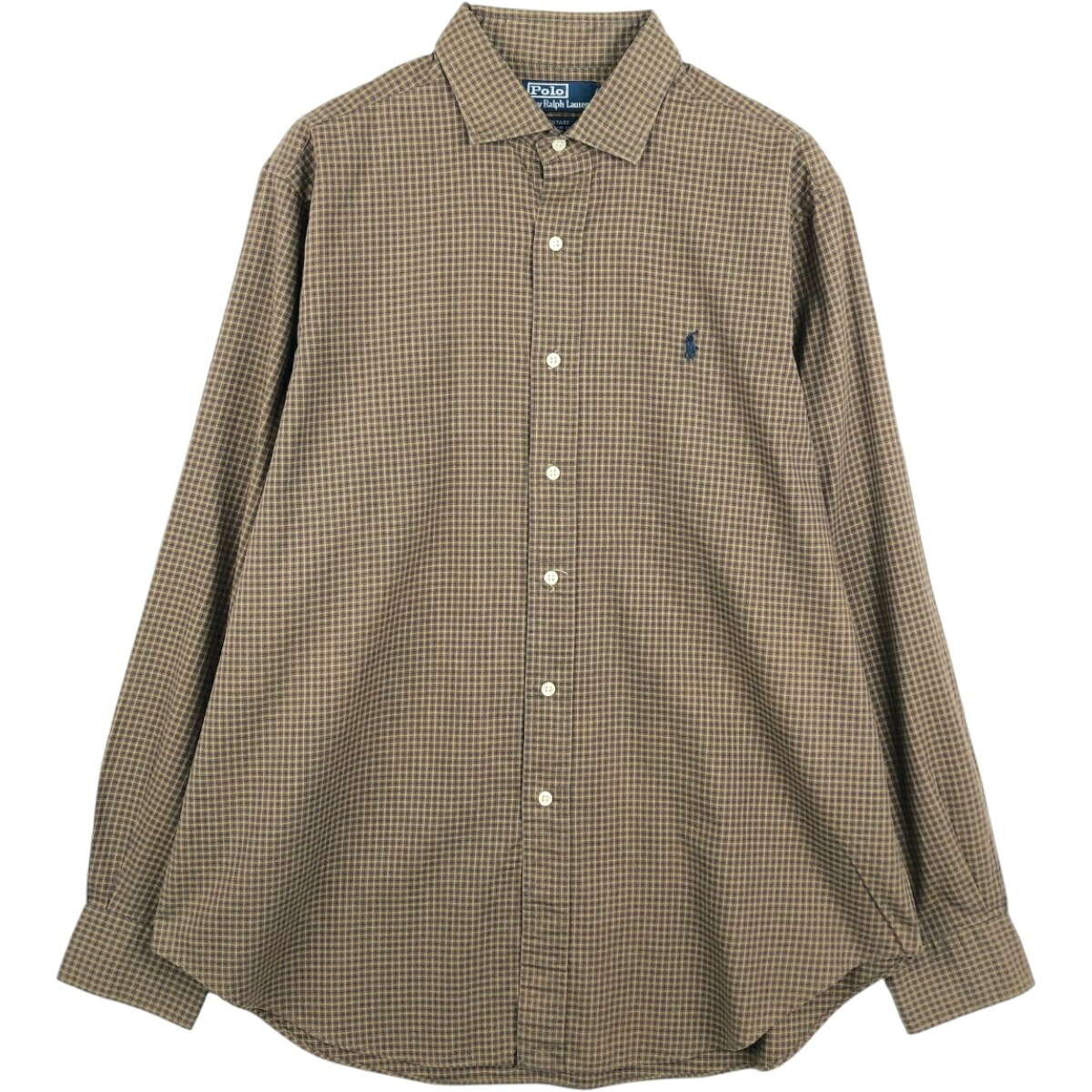 Ralph Lauren/ラルフローレン POLO by Ralph Lauren ESTATE CLASSIC FIT 長袖 コットンチェックシャツ