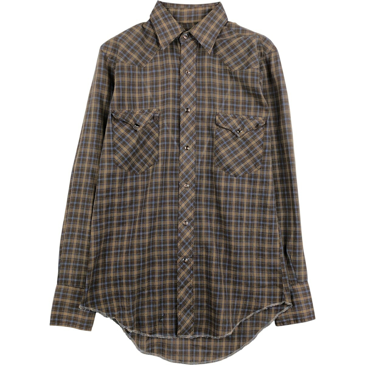 Wrangler/ラングラー 長袖 デニムウエスタンシャツ