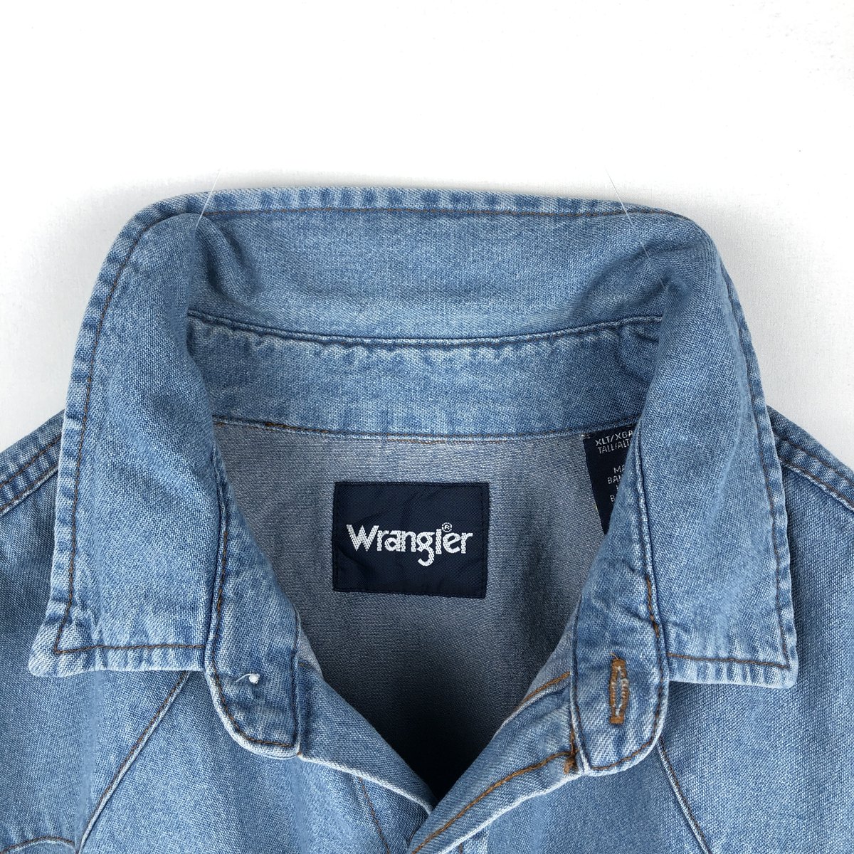 Wrangler/ラングラー 長袖 デニムウエスタンシャツ