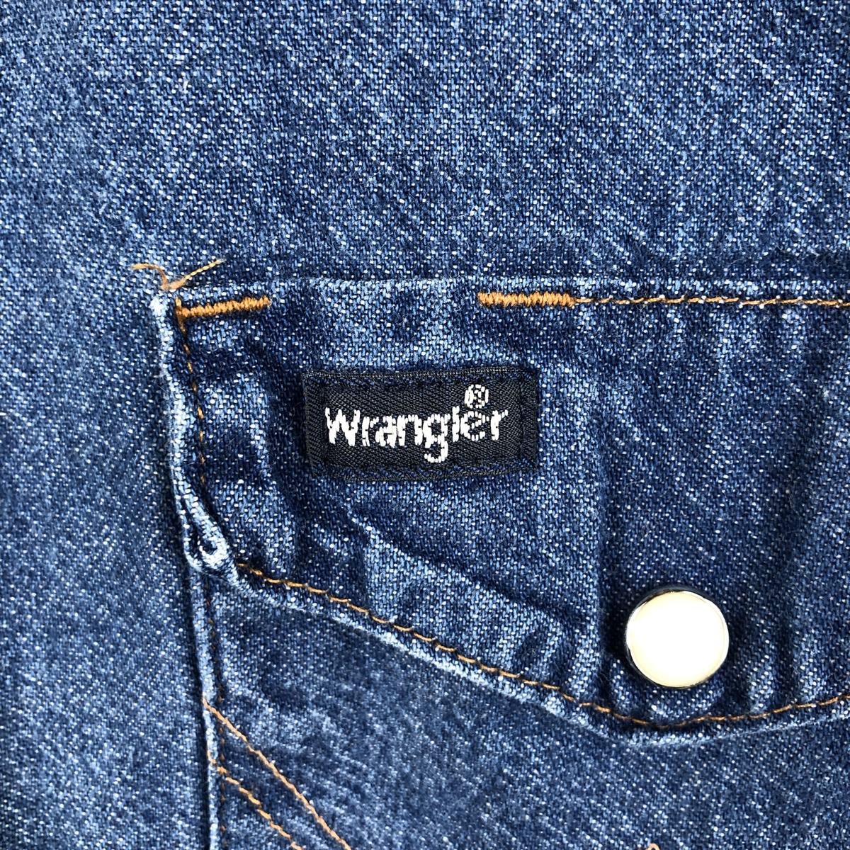 Wrangler/ラングラー REGULAR FIT 長袖 デニムウエスタンシャツ