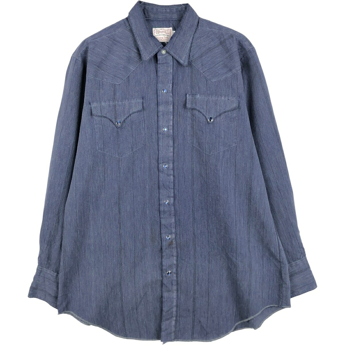 H BAR C/エイチバーシー RANCHWEAR Long Tail 長袖 ウエスタンシャツ