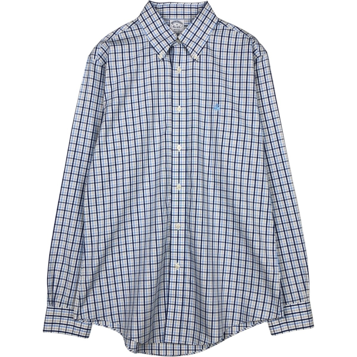 Brooks Brothers/ブルックスブラザーズ Est.1818 REGENT 長袖 ボタンダウンチェックシャツ