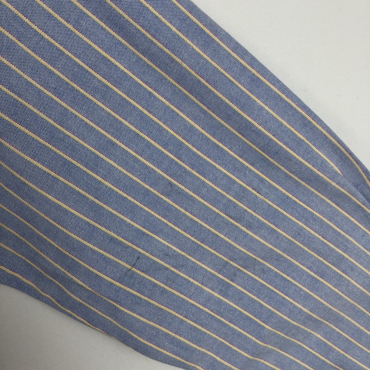 LANDS'END/ランズエンド 長袖 ボタンダウンストライプシャツ