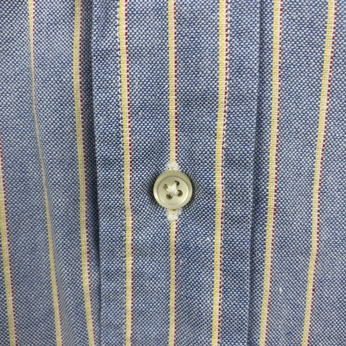LANDS'END/ランズエンド 長袖 ボタンダウンストライプシャツ