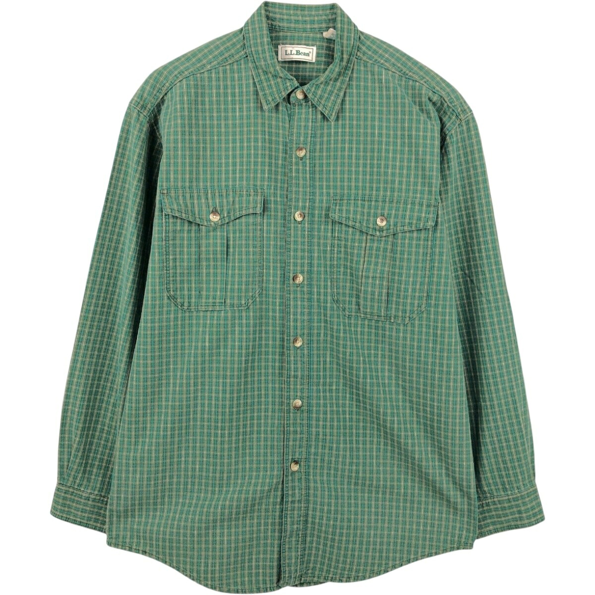 L.L.Bean/エルエルビーン 長袖 コットンチェックシャツ