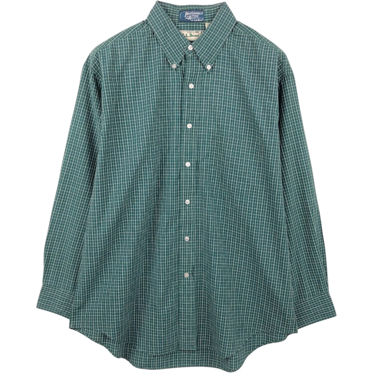 L.L.Bean/エルエルビーン Professionally Altered 長袖 ボタンダウンチェックシャツ
