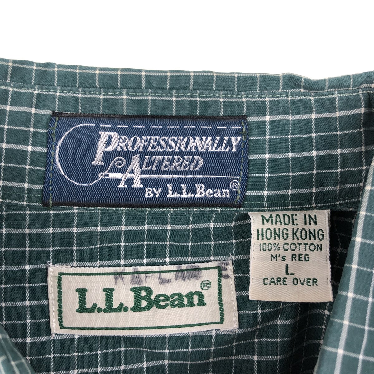 L.L.Bean/エルエルビーン Professionally Altered 長袖 ボタンダウンチェックシャツ